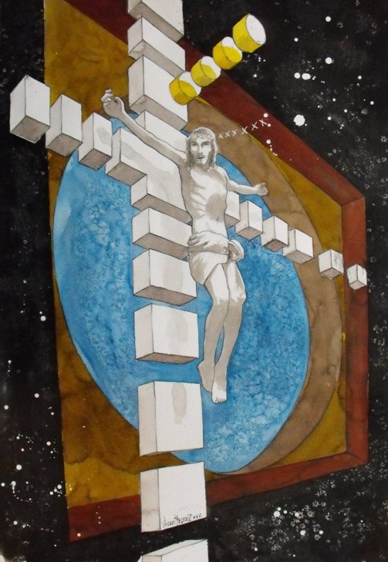 El Cristo en el ocaso de su orbita by Vincent Tessier