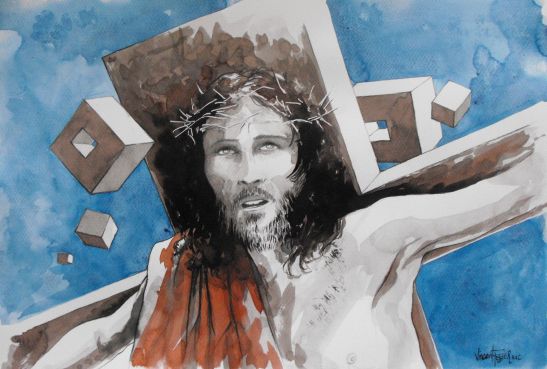 Le vol de Jésus sous la croix - by Vincent Tessier for Tony Cantero Suárez