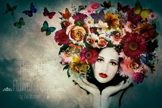 Breathe and smell the perfume of flowers New romantic Elodie -  Photo and artistic work Eva Moreno BBGC-Copyright — with Elodie Prz.